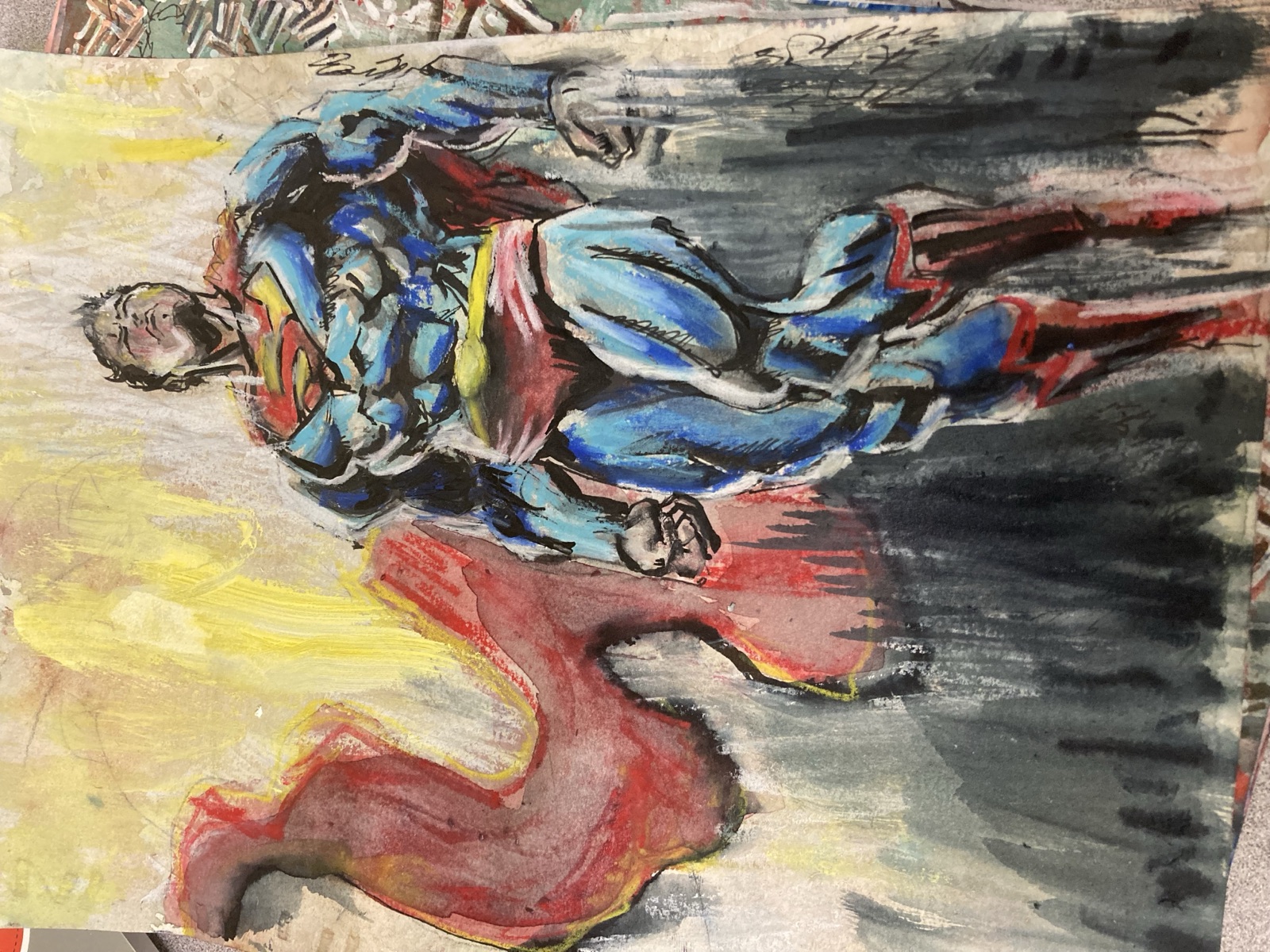 "Motion Study" — acrylic figure in motion